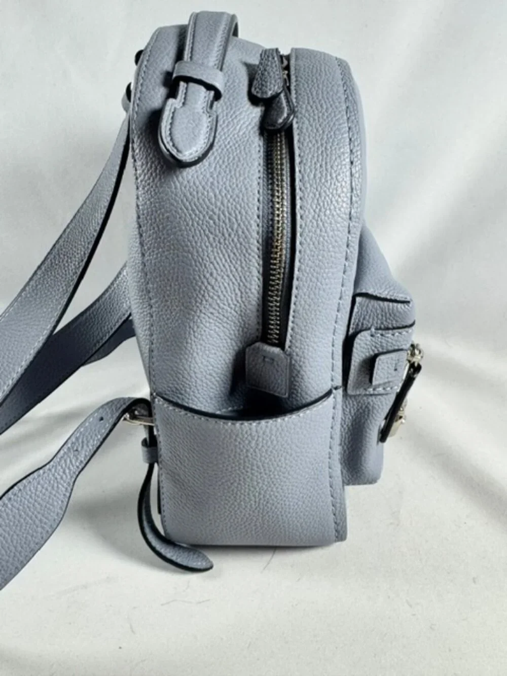 COACH Campus Backpack 23 Pebbled Leather #31032, Blue/Periwinkle (RARE) & SHW